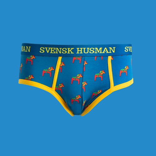 Herr Brief - Dalahäst blå