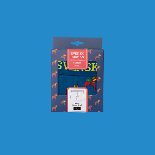 Boxerkalsonger Boxer - Dalahäst blå