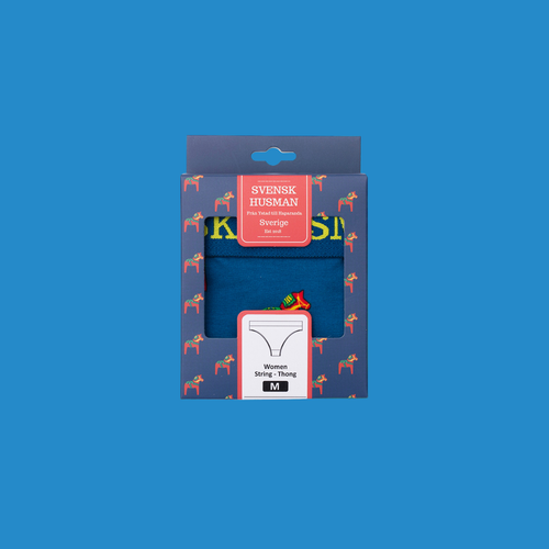 Stringtrosor Thong - Dalahäst Blå