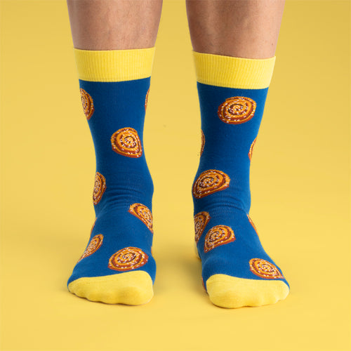 Socks - Luxury Round Cinnamon Bun