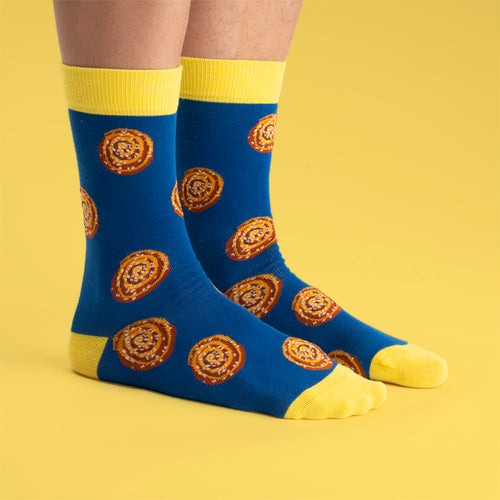 Socks - Luxury Round Cinnamon Bun