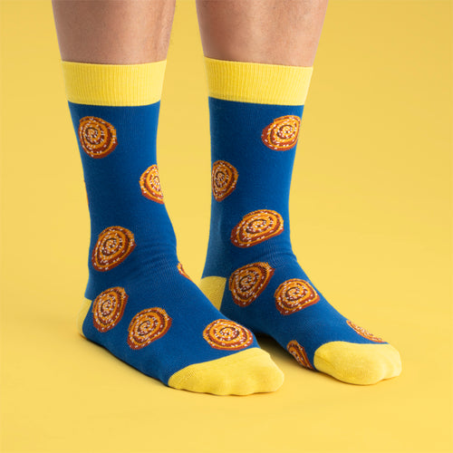 Socks - Luxury Round Cinnamon Bun