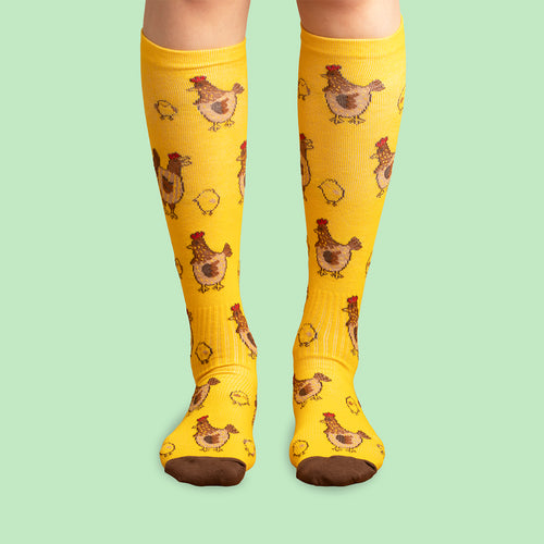 Stödstrumpor - Påskkyckling