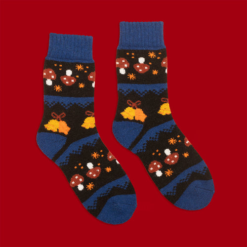 Socka - Ull retro bjällror