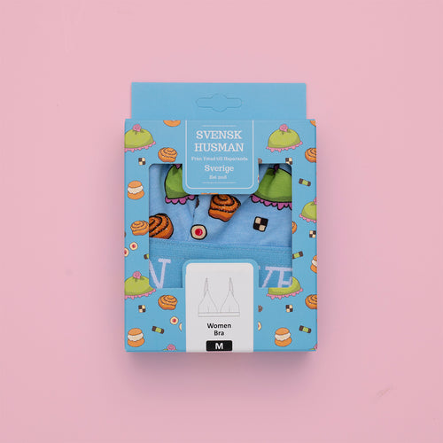 BH - FIKA Mönster - Baby blå - Svenskhusman