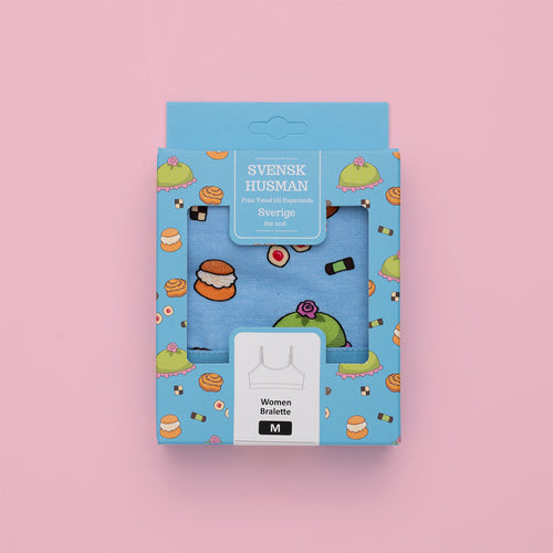 BH Topp - FIKA Mönster - Baby blå - Svenskhusman