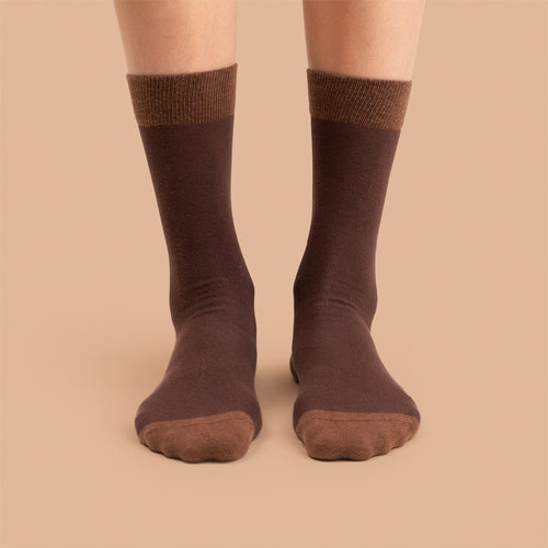 Socks - Brown-Contrast