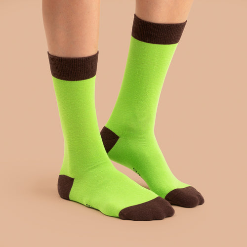 Socks - Green-brown contrast