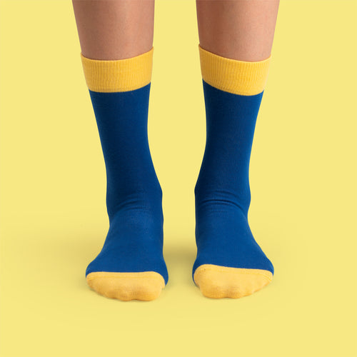 Socks - Blue-yellow contrast