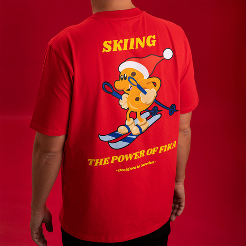 Skiing Lussebulle t-shirt - Svenskhusman