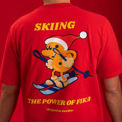 Skiing Lussebulle t-shirt - Svenskhusman