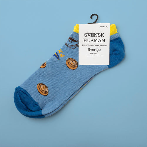 Sneakersstrumpor Kanelbullen - FIKA - Svenskhusman