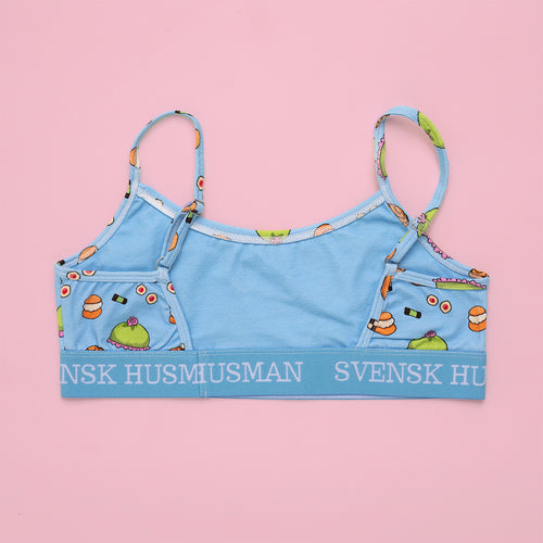 BH Topp - FIKA Mönster - Baby blå - Svenskhusman
