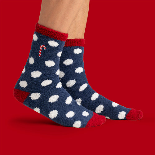 Fluffy socks Candy cane
