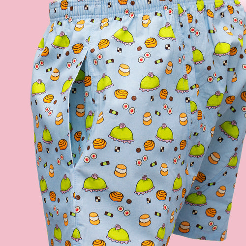 Boxershorts - Fika ljusblå Unisex
