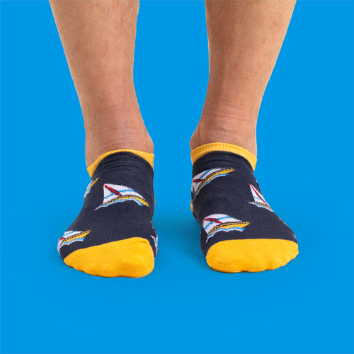 Sneakerstrumpor - Segelbåt