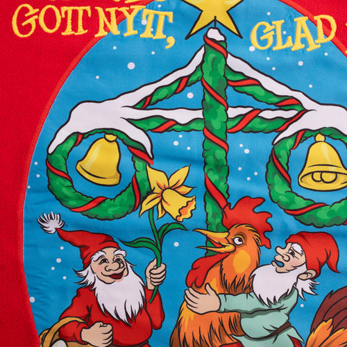 Jultröja - Högtid & tradition RÖD - Dam