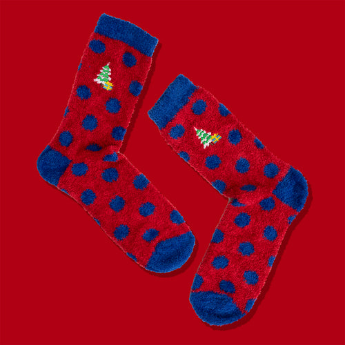 Fluffiga strumpor Gran & paket