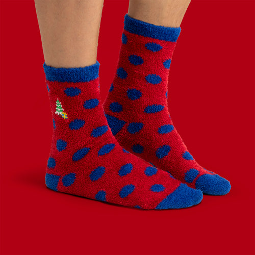 Fluffiga strumpor Gran & paket