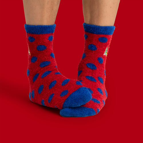 Fluffy socks Spruce & package