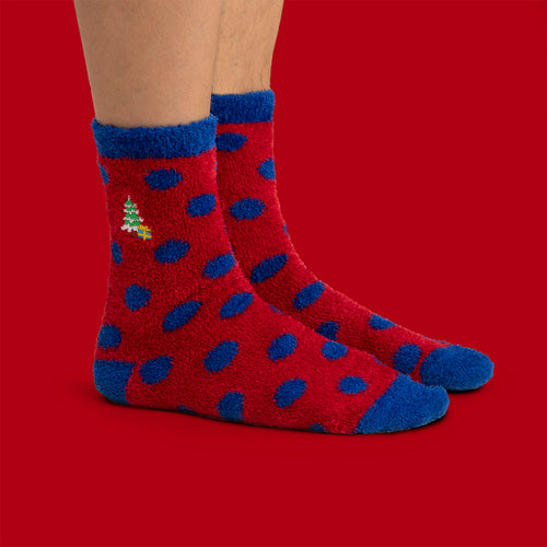 Fluffy socks Spruce & package
