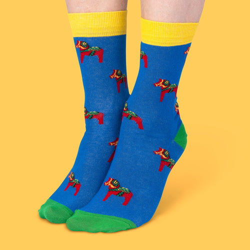 Sweden Socks - Dalahäst - Svenskhusman