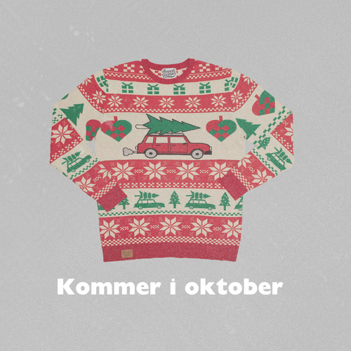 Jultröja - Gran på bil - Herr