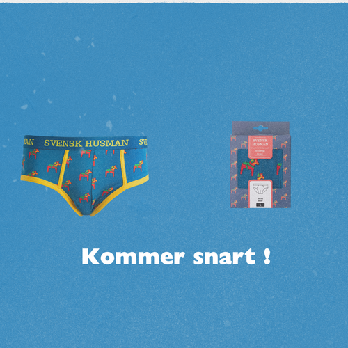 Herr Brief - Dalahäst blå