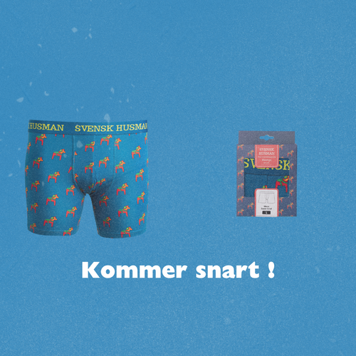 Boxerkalsonger Boxer - Dalahäst blå