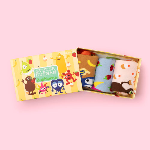 Vuxen Babblarna Gul box 3-pack