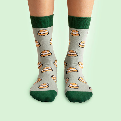 Strumpor - Semla grön