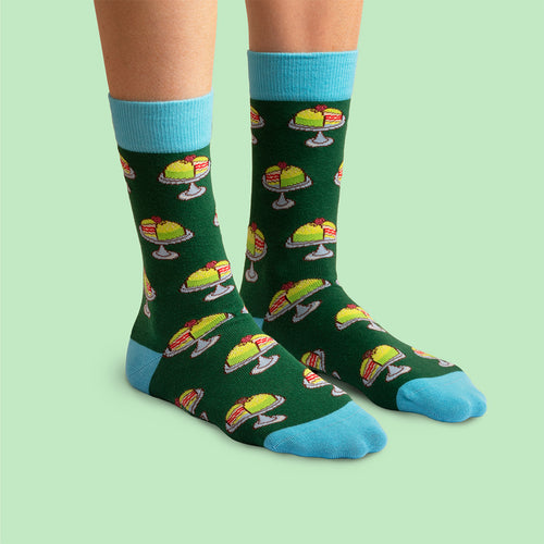 Strumpor - Princesstårta grön