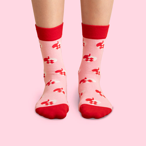 Socken - Julhjärtan