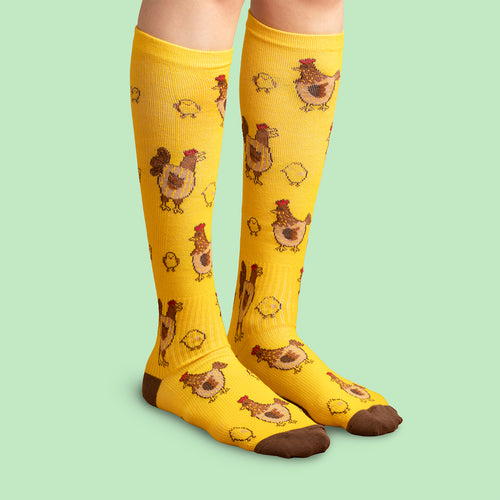 Stödstrumpor - Påskkyckling