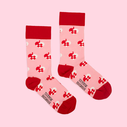 Socken - Julhjärtan