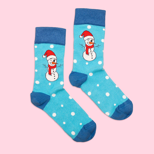 Socken - Snögubbe