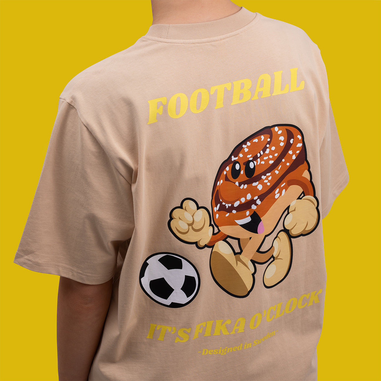 Fußball-Zimtbrötchen-T-Shirt