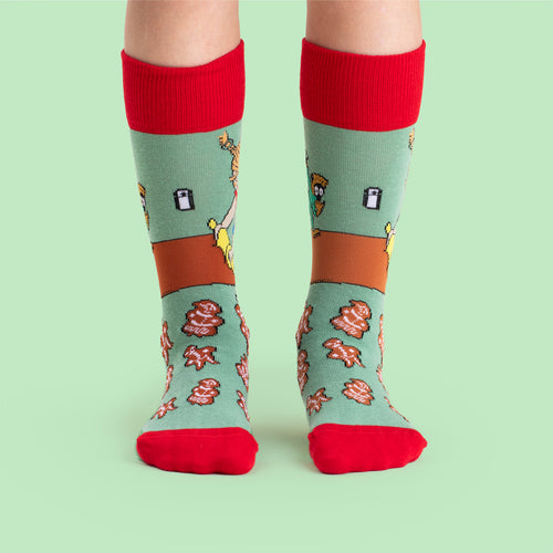 Barnstrumpor -  Pippi bakar Pepparkakor