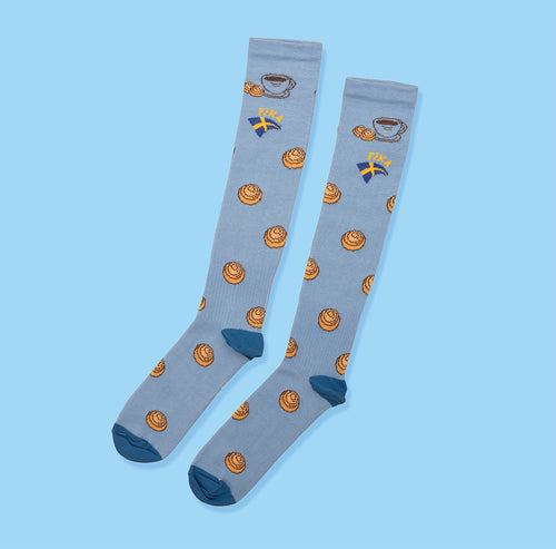 Stödstrumpor - Kanelbulle fika