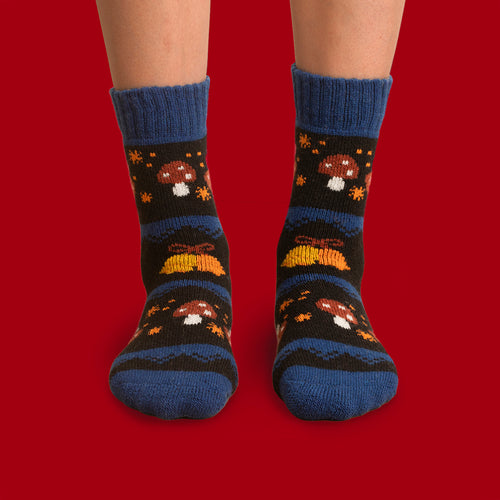 Socka - Ull retro bjällror