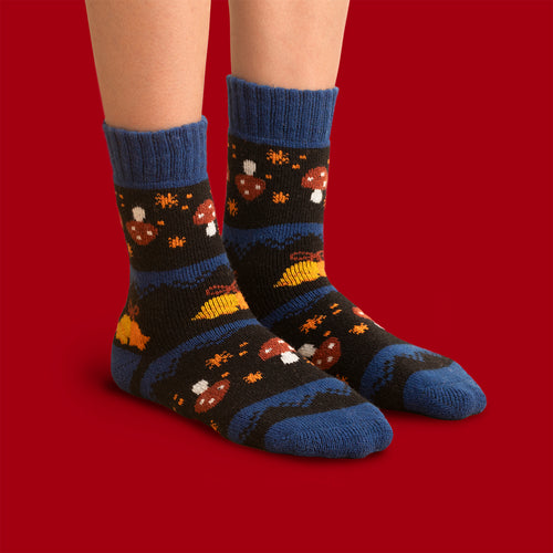 Socka - Ull retro bjällror