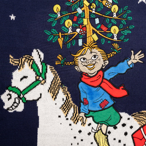 Weihnachtspullover - Pippi Räddar julen - Herr