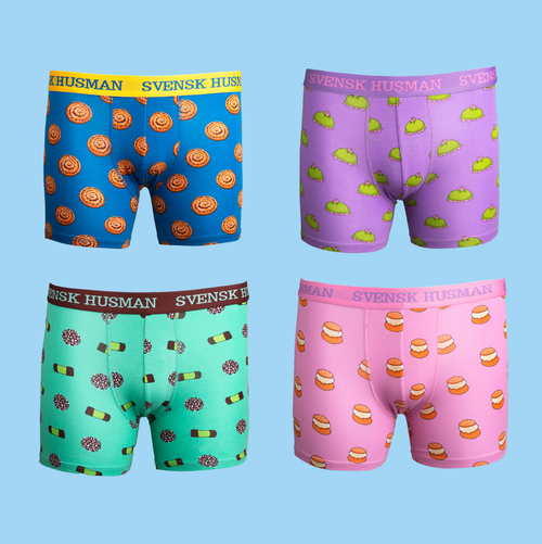4-pack Boxerkalsonger Boxer  - Fikafavoriter