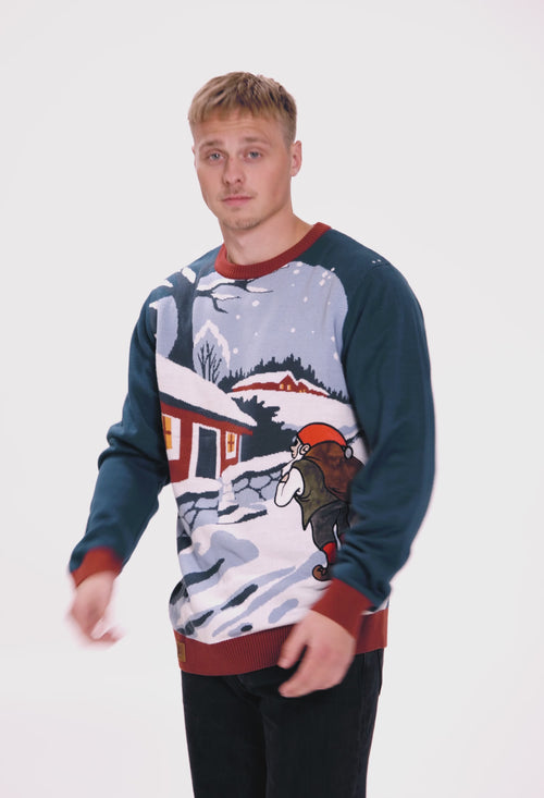 Weihnachtspullover - Farm Elf - Herren
