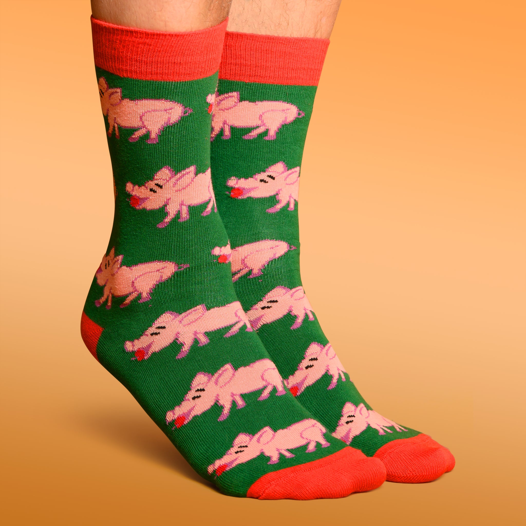 Socken Weihnachtsschwein