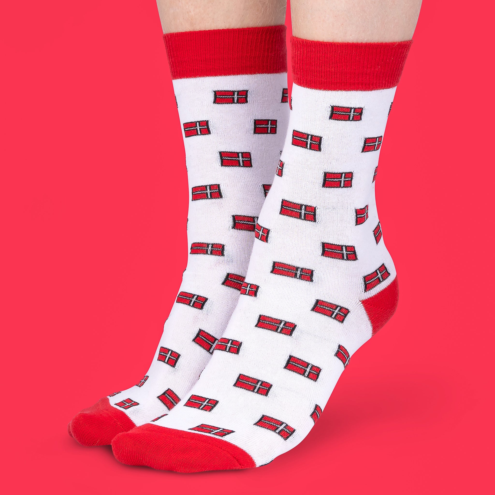 Danish Socks - Danmark Flagga